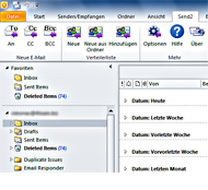 Send2 Microsoft Outlook 2010 Werkzeugleiste